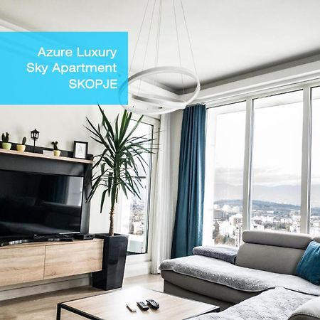 Azure Luxury Sky Apartment Skopje Bagian luar foto