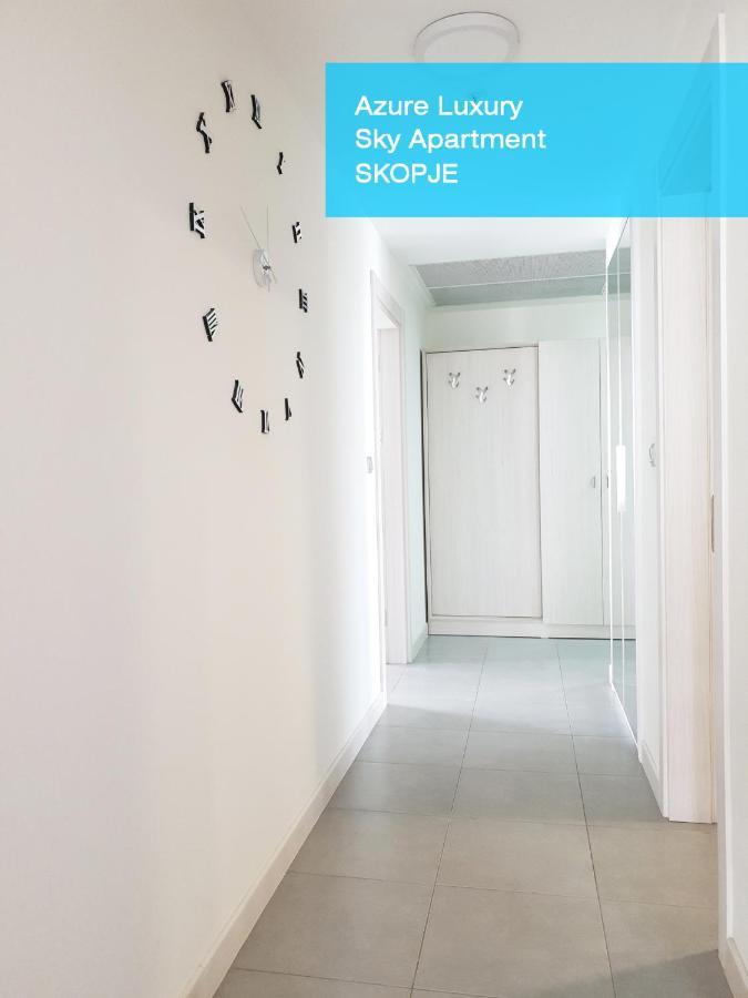 Azure Luxury Sky Apartment Skopje Bagian luar foto