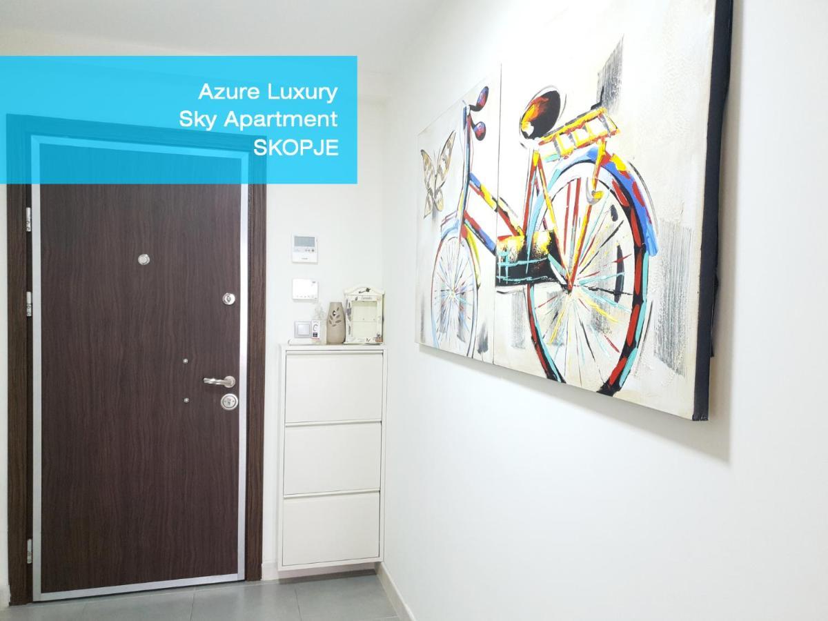 Azure Luxury Sky Apartment Skopje Bagian luar foto