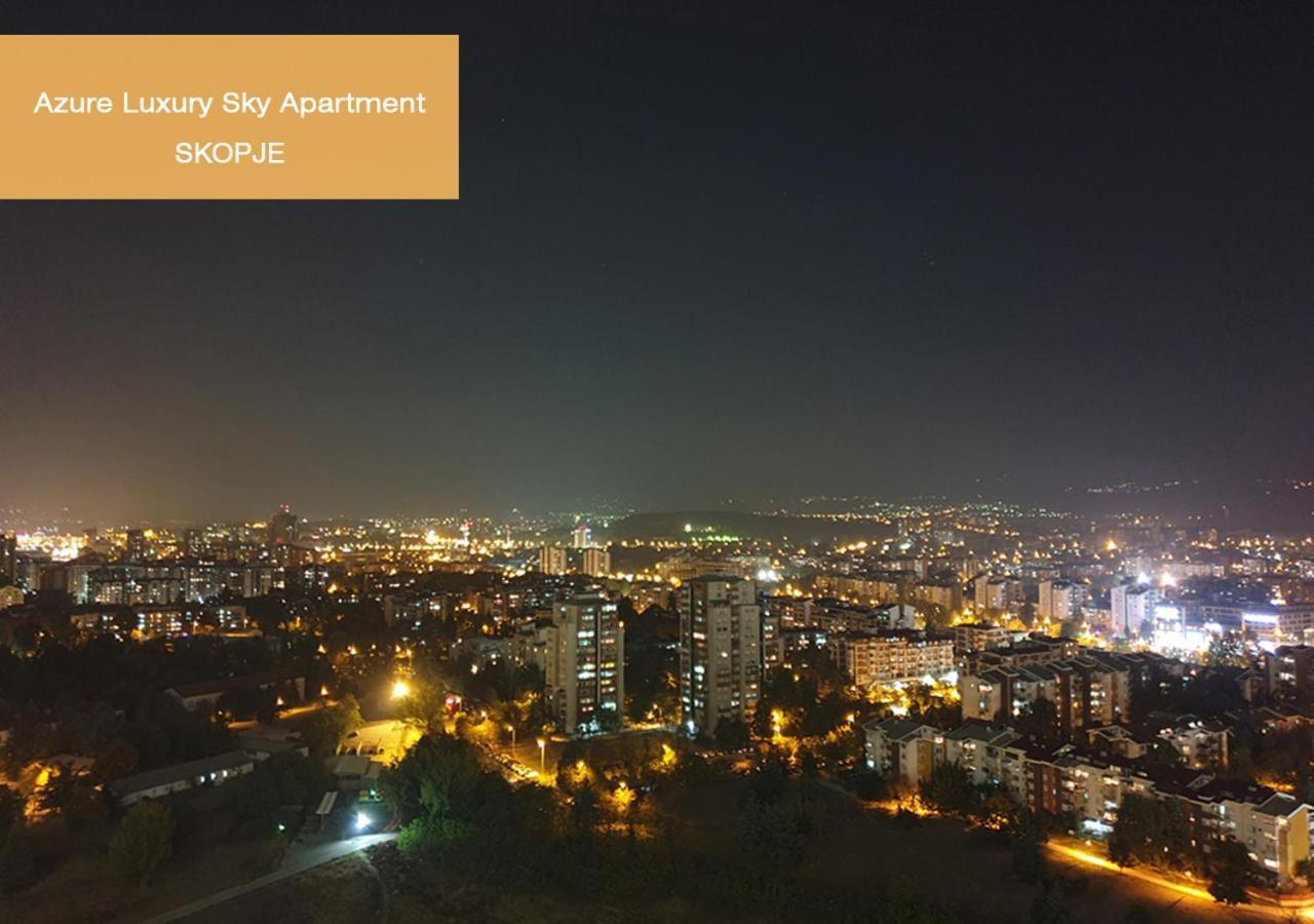 Azure Luxury Sky Apartment Skopje Bagian luar foto